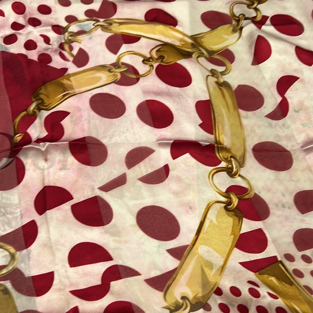 Christian Dior large shawl scarf silk - Picture 5 of 9